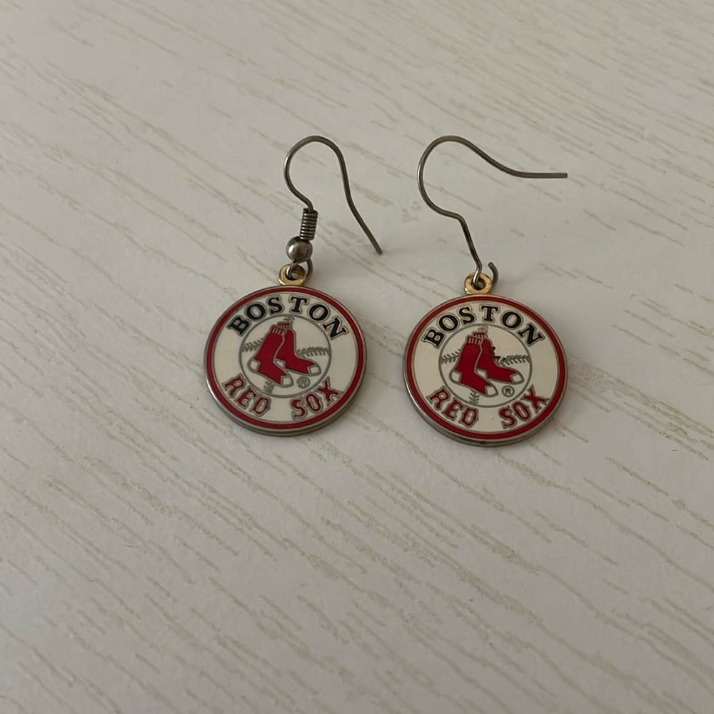 Peter and David Boston Red Sox Earrings